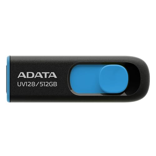 ADATA UV128 AUV128-512G-RBE-I [512GB ブラック/ブルー]