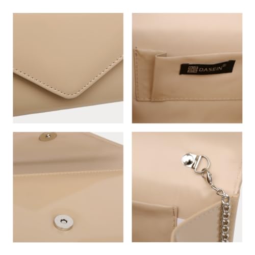 Image of Dasein Women's Vegan Leather Evening Bag Clutch Purse Formal Handbag