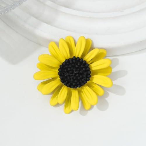 Image of Elegant Floral Brooch Pins for Women, Sweater Shawl Silk Cardigan Lapel Pins, Cardigan Jewelry Suit Shirt Accessory with Crystal CZ Flowers Brooches Pins for Women