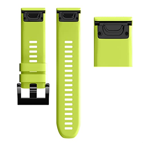 Bracelet montre Garmin 22mm silicone vert interchangeable pour Approach