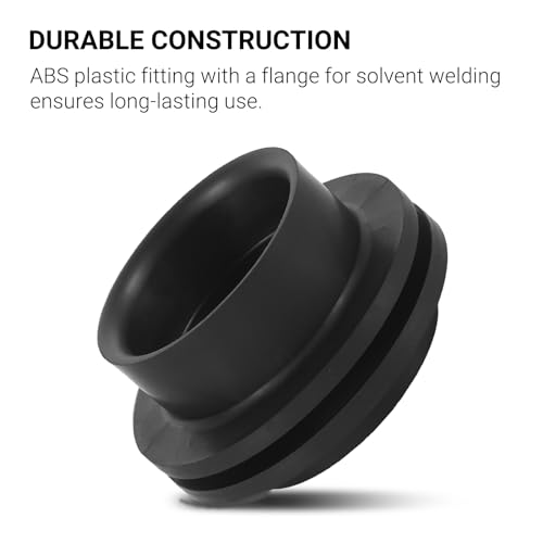 Image of Calvana (2-Pack 1-1 /2 inch RV Rubber Grommet (12483), RV Water Tank Fittings Holding Tank Fitting - Seals Securely, Black