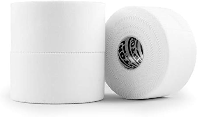 Hampton Adams | As Seen on Shark Tank | 3-Pack White Athletic Sports Tape – Very Strong Easy Tear NO Sticky Residue Best Tape for Athlete & Medical Trainers