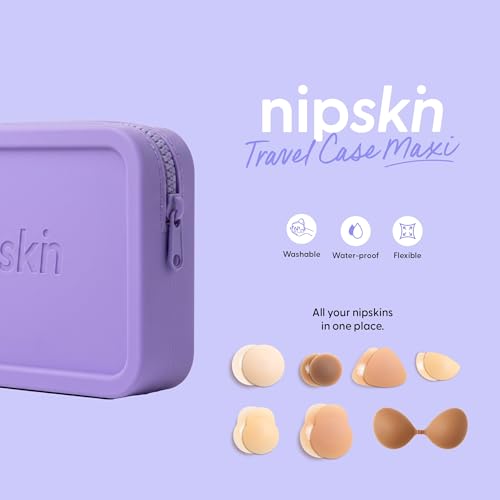 Image of NIPSKIN Boob Voyage Travel Case - Small and Large Sizes - Elegant & Functional Nipple Cover Travel Case