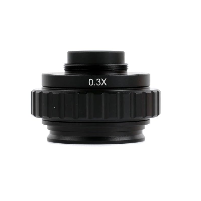 38mm 1X 0,35X,5X,4X,3X Simul Focal Trinocular stereoskopowa kamera z mikroskopem C Adapter do montażu Barlowa pomocniczy obiektyw(0.3x)