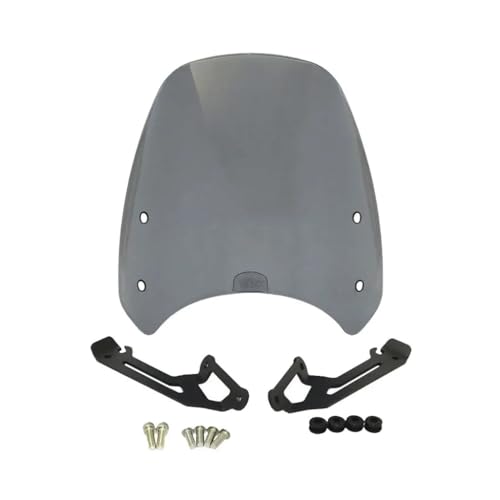 Pare-Brise de Moto Déflecteur Air Réglable Extension pour Scrambler et Motocross