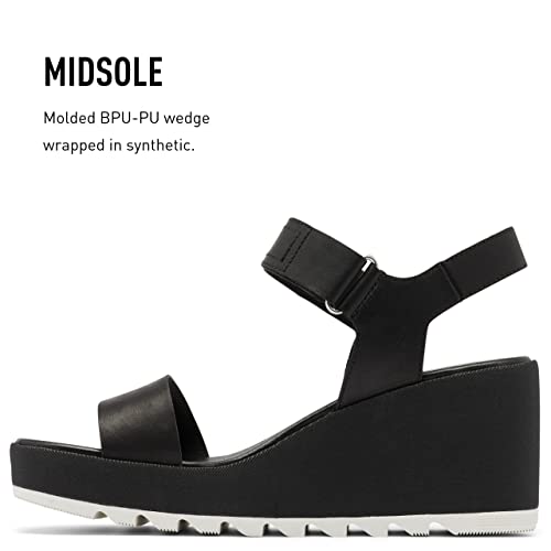 Sorel Women's Cameron Wedge Sandals - Black - Size 8.5 #TOP3