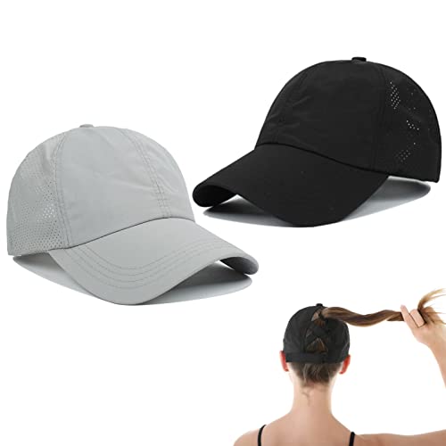 Image of Quick Dry Fit Baseball Cap - Water Repellent Sun Hat for Fishing, Running, Hiking, Golf, Surfing, Sailing, Boating