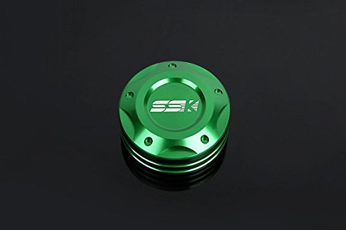 SSK クラッチマスターシリンダーキャップ グリーン (ZZR1400/ZX-14 06-11)/(ZX-14R 12-)/(ZX-7R/ZX-7RR)/(ZXR750/ZXR750R)/(NISSIN ラジアル式シリンダー)/(NISSIN 横型タンク別体式シリンダー)