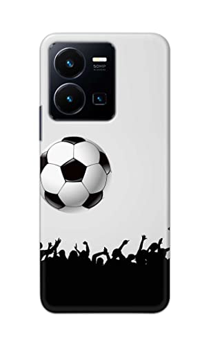 Image of Printed Hard Back Cover Case for Vivo Y35 4G Back Cover (Football Icon) -702