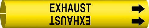 Marqueur de tuyau Brady B-915 sangle plastique jaune