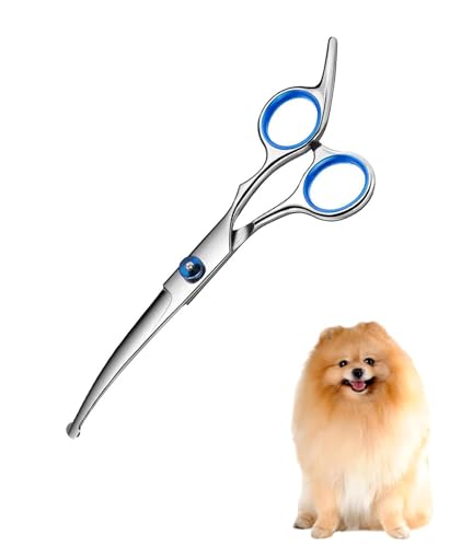 Dog Grooming Kit, Pet Grooming Kit Dog Hair Brush, Professional Pet Hair Cutting Tools for Dogs and Cats, Safe and Effective Grooming Accessories, Blu