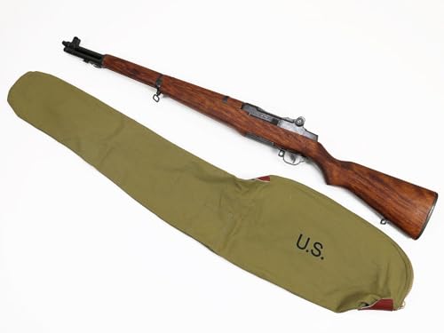 MILITARIA STUFFS U.S. WWII M1 Garand Carry Case Marked U.S. OD Green Shot Gun Rifle Case Soft Bag Gun Case Perfect for Rifle Pistol Firearm Storage and Transportation
