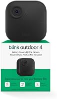 Blink Outdoor 4 – Wireless smart security camera, two-year battery life, two-way talk. Required Sync Module not included – Add-on camera