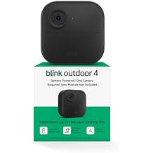 Blink Outdoor 4 &ndash; Wireless smart security camera, two-year battery life, two-way talk. Required Sync Module not included &ndash;