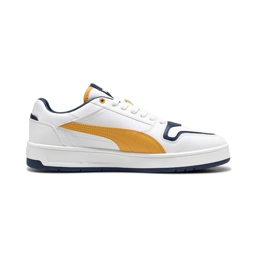 Puma Unisex Court Classic Street Sneaker, Puma White Archive Gold Persian Blue, 36 EU – Ansicht 3