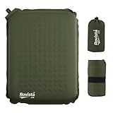 Rovista Self-Inflating Airplane Seat Cushion for Long Flights – Portable Travel Cushion Airplane Seat - Memory Foam Travel Seat Cushion Providing Pressure Relief and Premium Comfort (Olive Green)