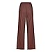 Women Cotton Linen Pants Lightweight Straight Leg Trousers Casual Drawstring Elastic Waist Trousers with Pockets