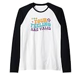 Photo Gallery your feeling are valid citazione motivazionale maglia con maniche raglan Photo Gallery your feeling are valid citazione motivazionale maglia con maniche raglan