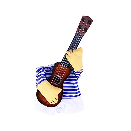 Disfraz divertido de guitarra para perros XL