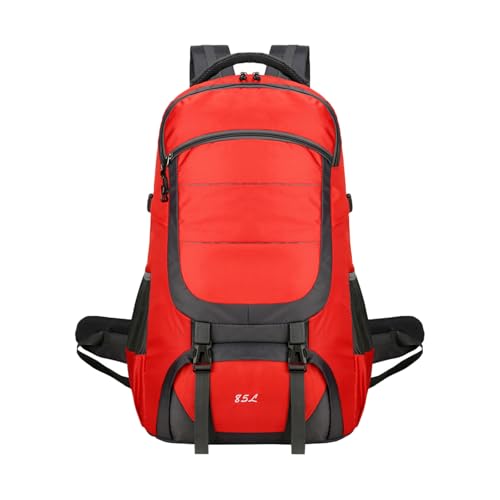 Sac à dos de camping rouge idéal pour vos week-ends d'alpinisme sauvage - 5