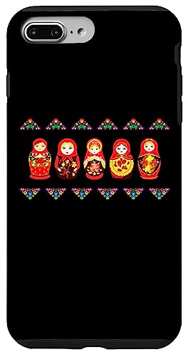 Russian Matryoshka Babushka Flowers Nesting Dolls �X�}�z�P�[�X iPhone 7 Plus/8 Plus �p