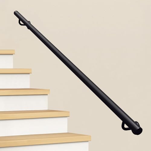 Rampe d'escalier moderne avec barreau de sécurité mural pour marches