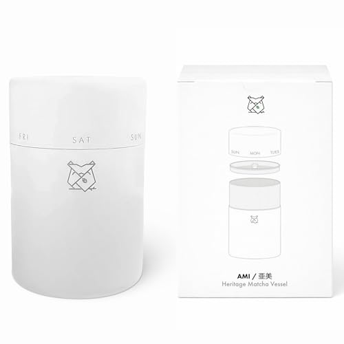 Envase para té matcha de acero inoxidable 150g miniatura 1