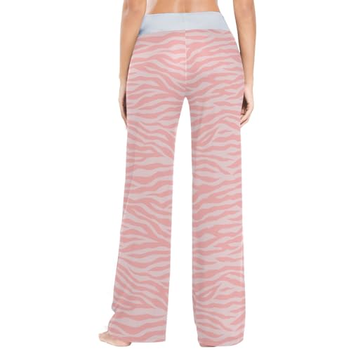 Womens Pajama Pants Soft Sleepwear Drawstring Wide Leg Lounge Long Bottoms XS-XL3