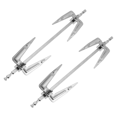 iplusmile 2 pezzi Forchette Rotanti per Pollo in Acciaio Resistente Forchette Bbq Resistenti per Arrosto Accessori Barbecue e Forno ad Alta Temperatura per Grigliate e Spiedo Casa