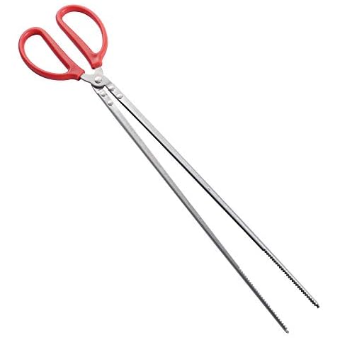 Super Leader Fireplace Tongs Heavy-Duty Log Tweezers Indoor Firewood Tongs Claw Grabber for Wood Stove Outdoor Long Logs Tweezers for Fire Pit Campfire Fire Place Tools Accessories Cover