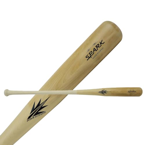 Image of Spark Two Stars Fungo Bat F31H Wooden Baseball Bat 'Ho Wood' [Made in Japan]