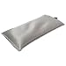 Eye Pillow Vacation Organic Flax Seed Filled, Microwavable Unscented Eye Pillow - Silver -Ultra Silky Satin