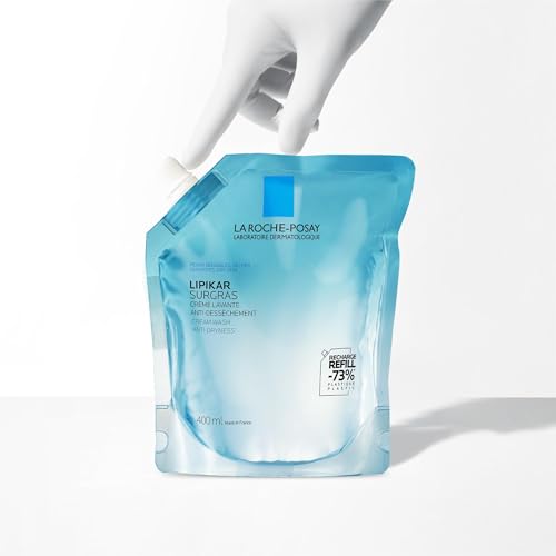 Recharge Crème Lavante Anti dessècheme Lipikar Surgras La Roche posay La Recharge De 400ml - vue 5