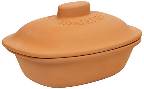 Reston Lloyd Natural Clay Dutch Oven, 4.1-Quart, Terracotta