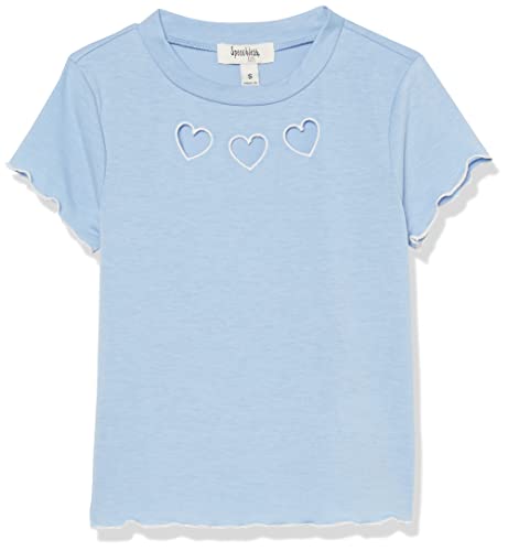 Speechless Girls' Short Sleeve Lettuce Edge Graphic Knit T-Shirt