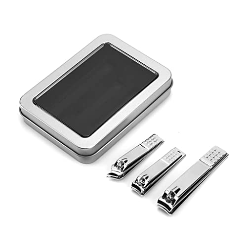 yaoyaoshop Sets y Kits para manicura y pedicura Pedicura de manicura con Fila de uñas incorporada Professional Clavas de uñas Set 3 Piezas Damas y Hombre Juego de Manicura
