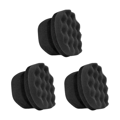 KVAEY 3 PCS Tire Dressing Applicator Pads, Reusable Hex Grip