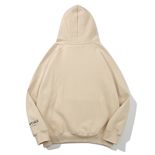 FEAR OF GOD Essentials jaqueta camisola com capuz, casais hip hop camisola pulôver, canguru bolso re