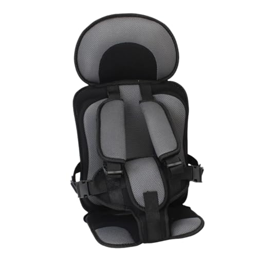 Portable Kids Seat Cushion, Non-Slip Travel Pad for Home & Stable Surfaces - Lightweight, Machine Washable (Gray)