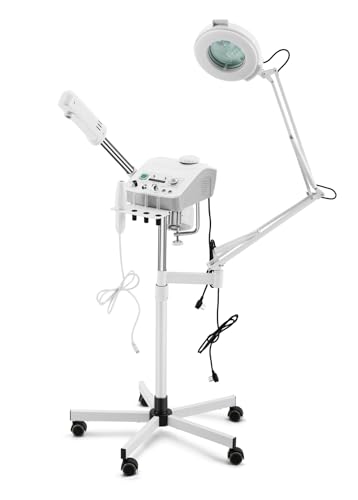 Salonsunny 4 in 1 Facial Ozone Steamer High Frequency Magnifying LED Light and Galvanic Aroma Therapy