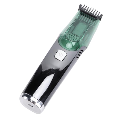 Schnurloses Vakuum-Clipper, Geräuschloser Starkes Power LED-Display 1400mAh Haarschneider für Männer, mit Integriertem Vakuum, Ideal für Schnurrbart