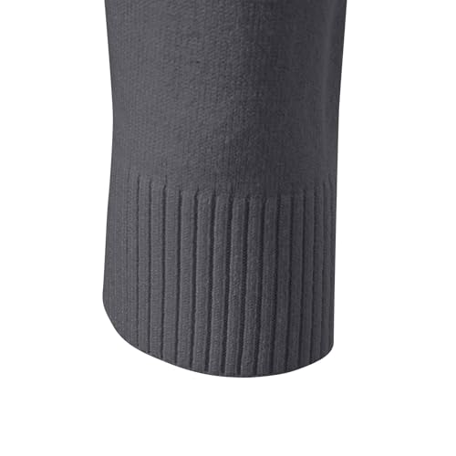 Turtleneck Mens Sweater Long Sleeve Ribbed Knitted Casual Sweaters Slim Fit Cotton Mock Neck Thermal Pullover Sweater3