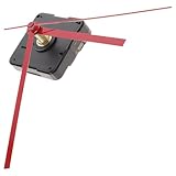 jojofuny Kit Meccanismo Orologio da Parete Silenzioso per Fai da Te Lancette Rosse Dritte, Meccanismo di Movimento Preciso e Design Ergonomico per Riparazioni e Decorazioni Moderne