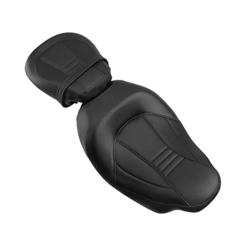 Selle passager moto en cuir PU avec coutures pour Touring Street Glide 2009-2022