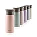 eppikan® EppiToGo Termo de Acero Inoxidable, taza aislada, Travel Mug, Coffee-to-go, Taza para Coche, 350 ml, 500 ml, taza de viaje, antigoteo con Apertura de 360º higiénica (Powder Pink, 350 ml)