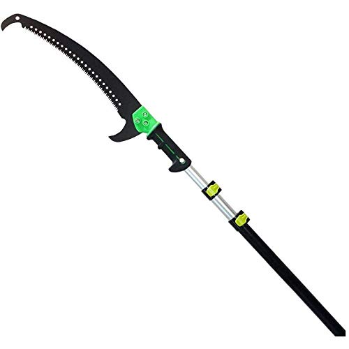 KDOQ Extendable Pruning Saw,Foot Pole Pruning Saw/Long Extension Pole Saw/Telescopic Tree Pruner Pole/Extendable Limb Saw and Trimmer Working Height Extendable Gardening Tool,3.6M
