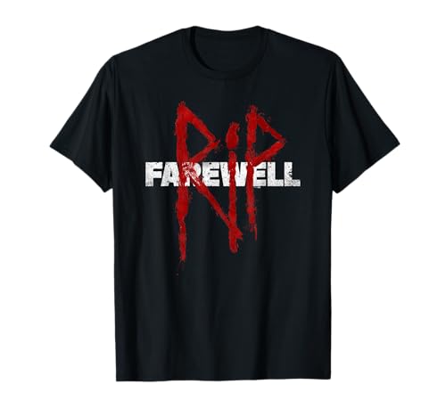 25P1DG00008A-001 Days Gone RIP Farewell Distressed Big Chest Logo Maglietta