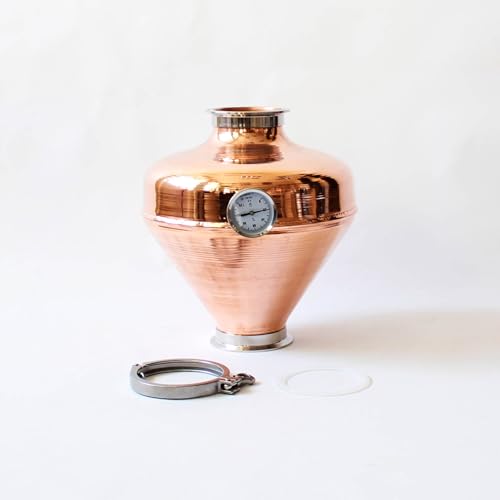 Copper Whiskey Helmet | Pure Copper Onion Bulb Column for Distillation | Enhances Flavor and Aroma | Fits Tri-Clamp Stills | Moonshine, Whiskey, Brandy, Essential Oil Distillation