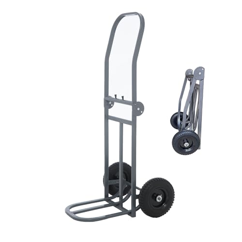 Artillen Faltbarer Handkarre Sackkarre 120 kg Tragkraft - Klappbar mit Vollgummi Rad - aus Stahl / Handkarre / Transportkarre für Outdoor-Reisen, Einkaufen