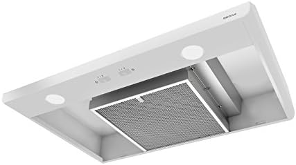 Broan-NuTone BKSA130WW Sahale 30-inch Under-Cabinet 4-Way Convertible Range Hood with 2-Speed Exhaust Fan and Light, 300 Max Blower CFM, White